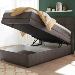 Boxspring Tahoe 120x200cm mit Lagerung - taupe