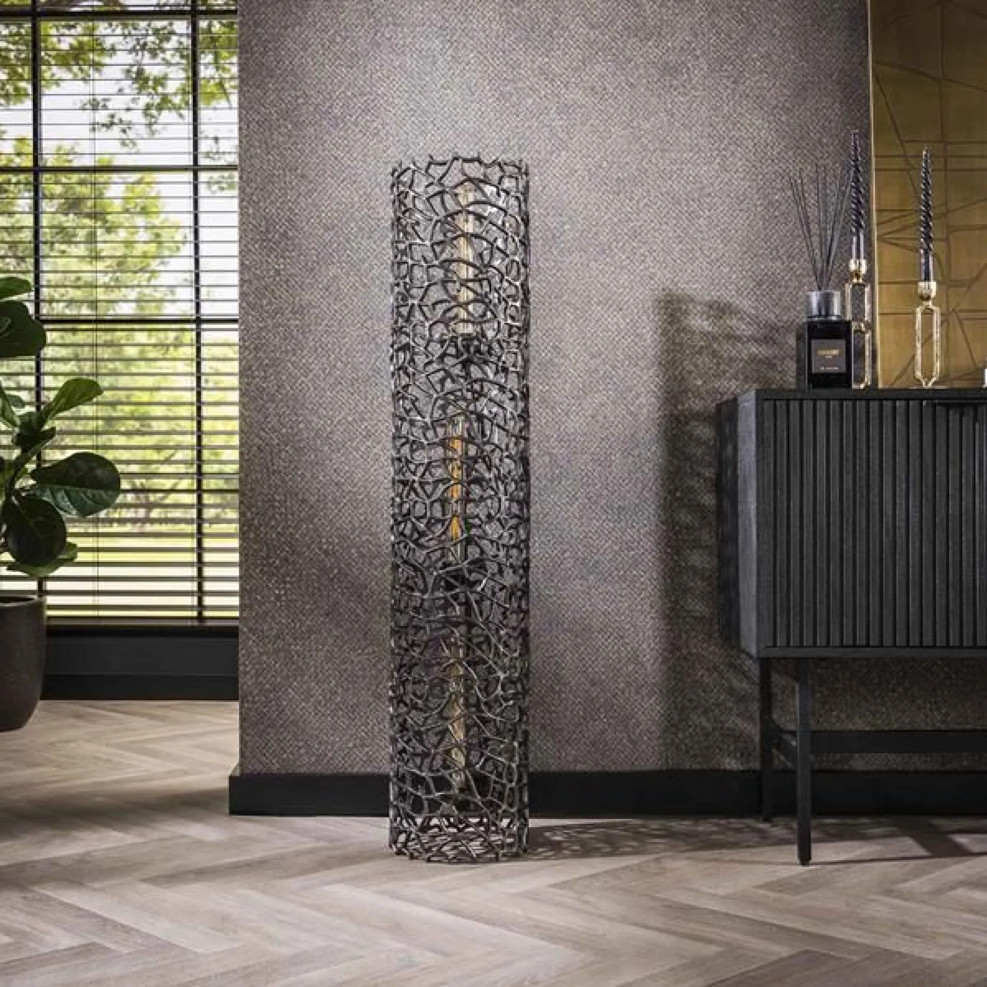 Emob Branch Stehleuchte 122 cm- nickel