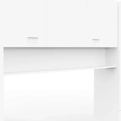 Brückenschrank Tidelle - 304x54x203cm - matt weiß
