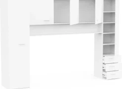 Brückenschrank Tidelle - 304x54x203cm - matt weiß