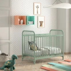 Bronxx Babybett - 60x120cm - olivgrün