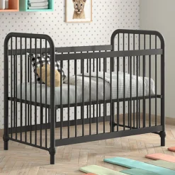 Bronxx Kinderbett - 60x120cm - mattschwarz