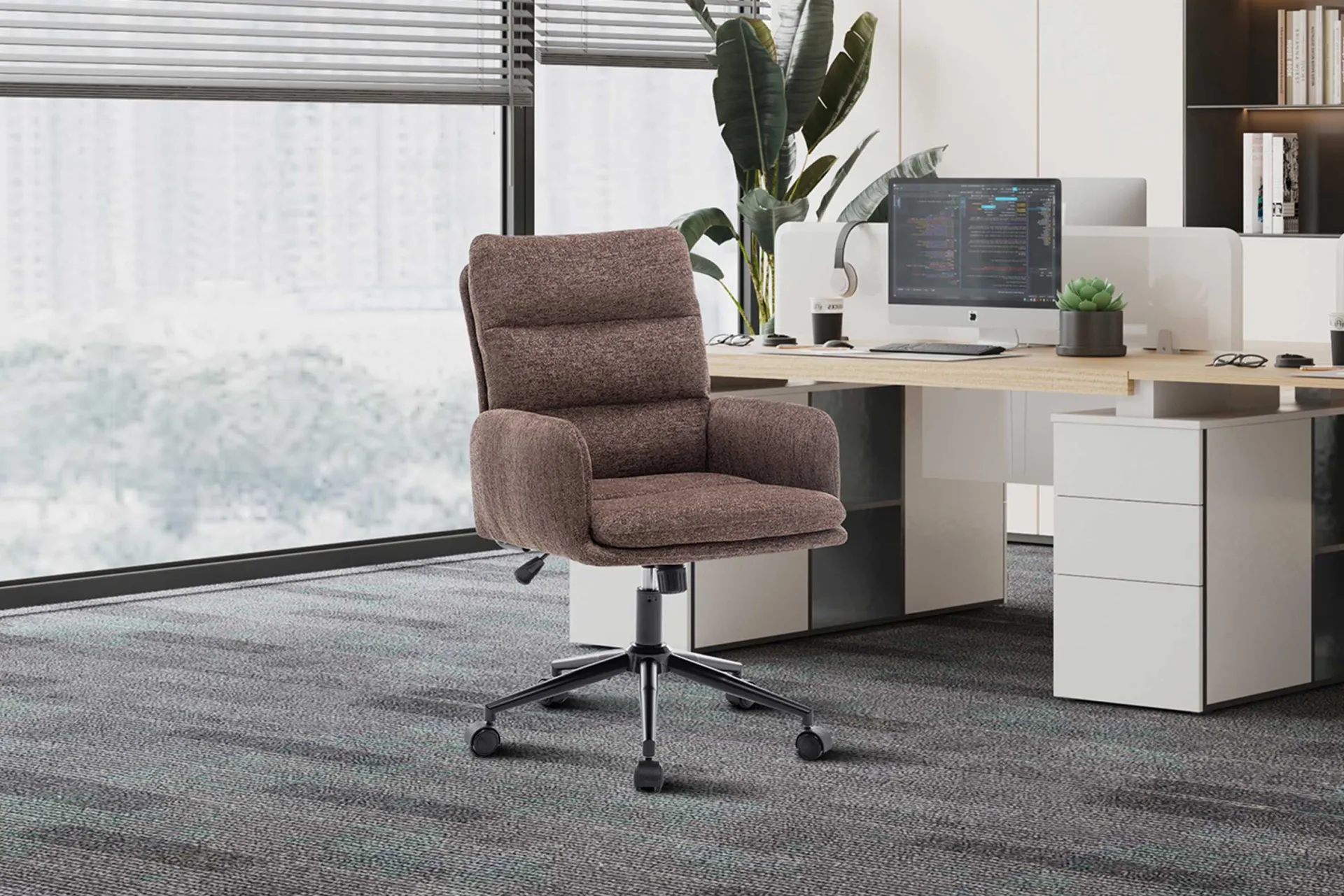 Rousseau Bürostuhl Aimé - 64x68x88cm - verstellbar -