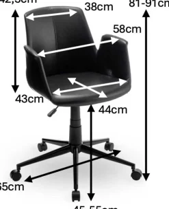 Kinder CBA Bürostuhl Playtime - 55x60x84 cm - /PU Kunstleder