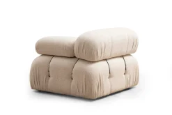 Emob Bubble 3-Sitzer-Sofa | BUCHENHOLZ / SPANPLATTE | Creme