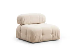 Emob Bubble 3-Sitzer-Sofa | BUCHENHOLZ / SPANPLATTE | Creme