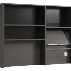 Buffet Moove 118cm, 3 Ablagen & Küchenrollenhalter - anthrazit