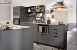 Buffet Moove 118cm, 3 Ablagen & Küchenrollenhalter - anthrazit