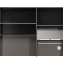 Buffet Moove 118cm, 3 Ablagen & Küchenrollenhalter - anthrazit
