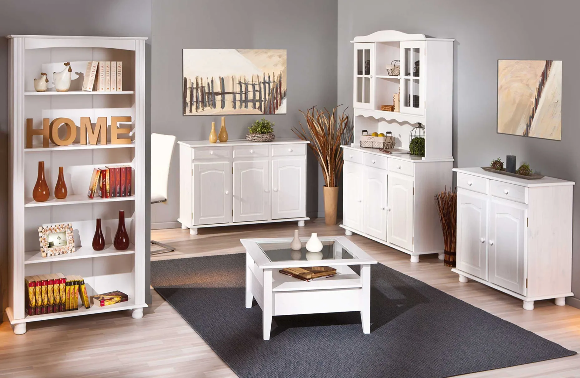 Buffetschrank Abaco - weiß