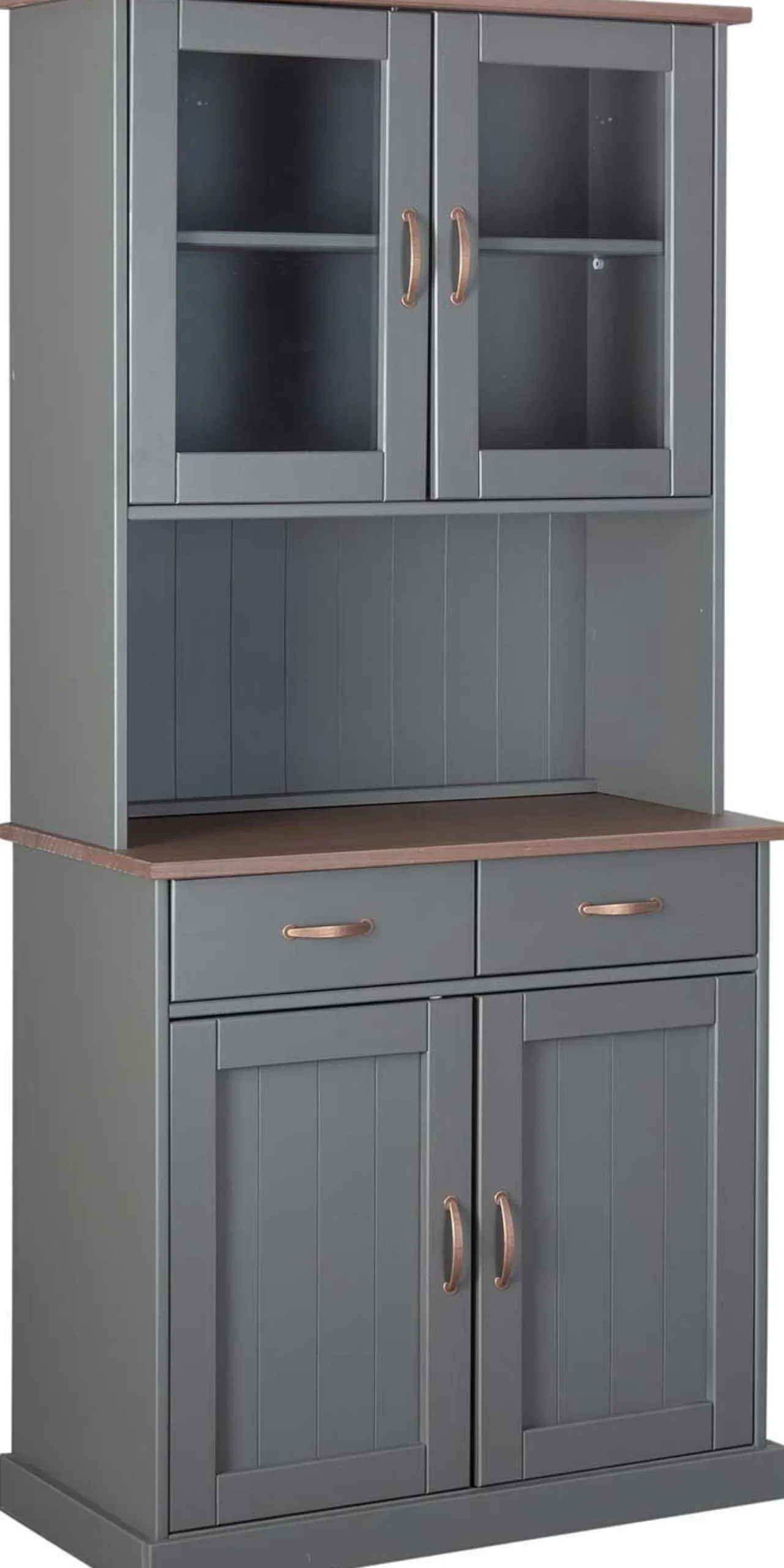 Buffetschrank Cerci 90cm mit 4 Türen und 2 Schubladen - grau
