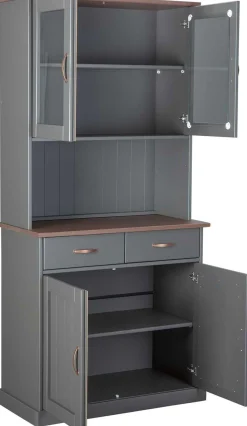 Buffetschrank Cerci 90cm mit 4 Türen und 2 Schubladen - grau