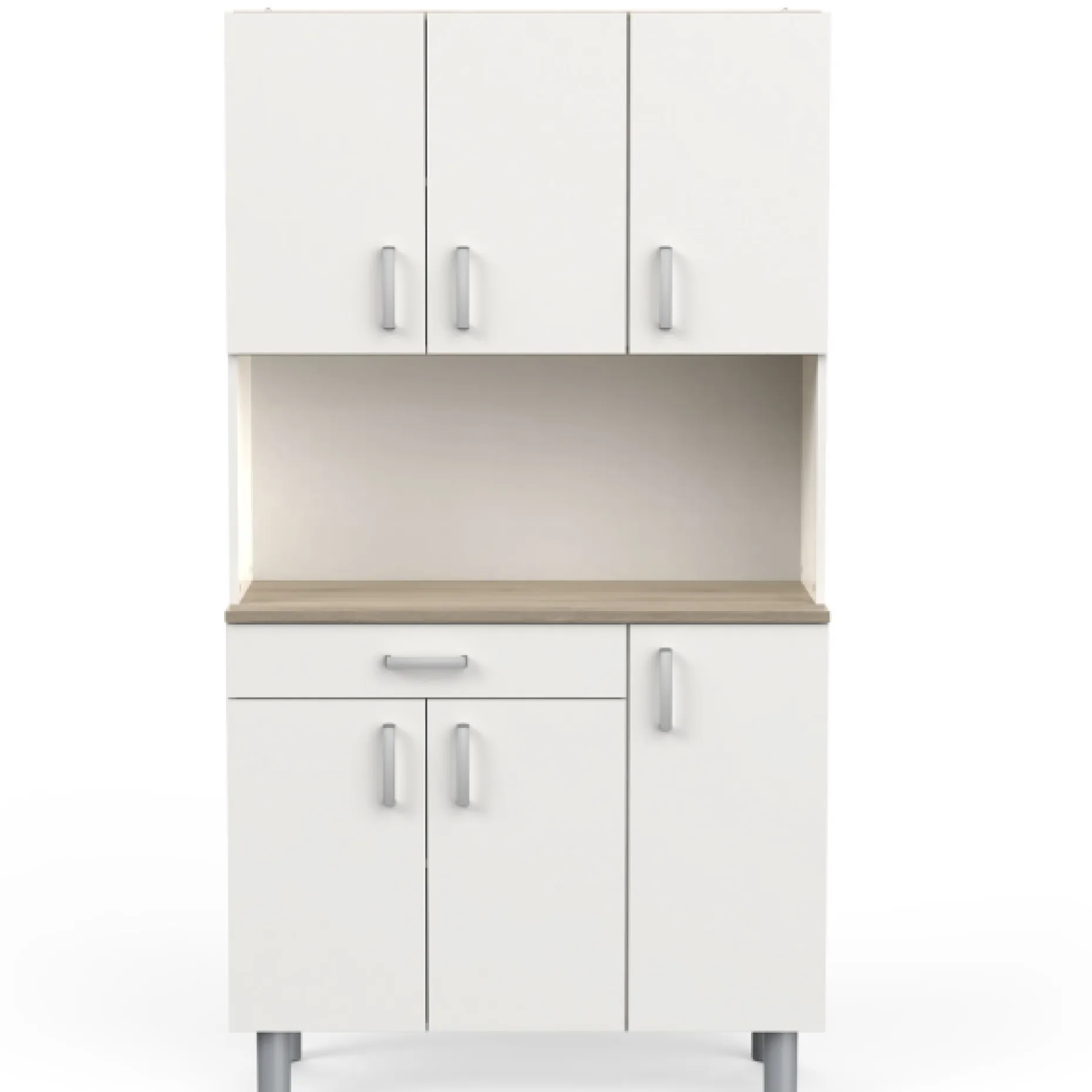Buffetschrank Gabe-Kronberg Eiche/Mattweiß