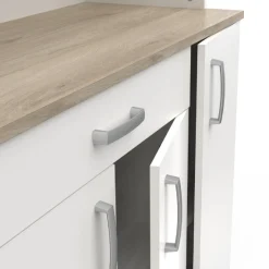 Buffetschrank Gabe-Kronberg Eiche/Mattweiß