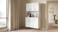 Buffetschrank Gabe-Kronberg Eiche/Mattweiß