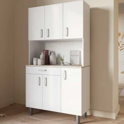 Buffetschrank Gabe-Kronberg Eiche/Mattweiß
