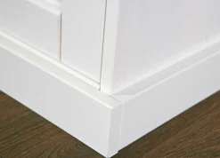 Buffetschrank Westerland schmal - weiß/braun