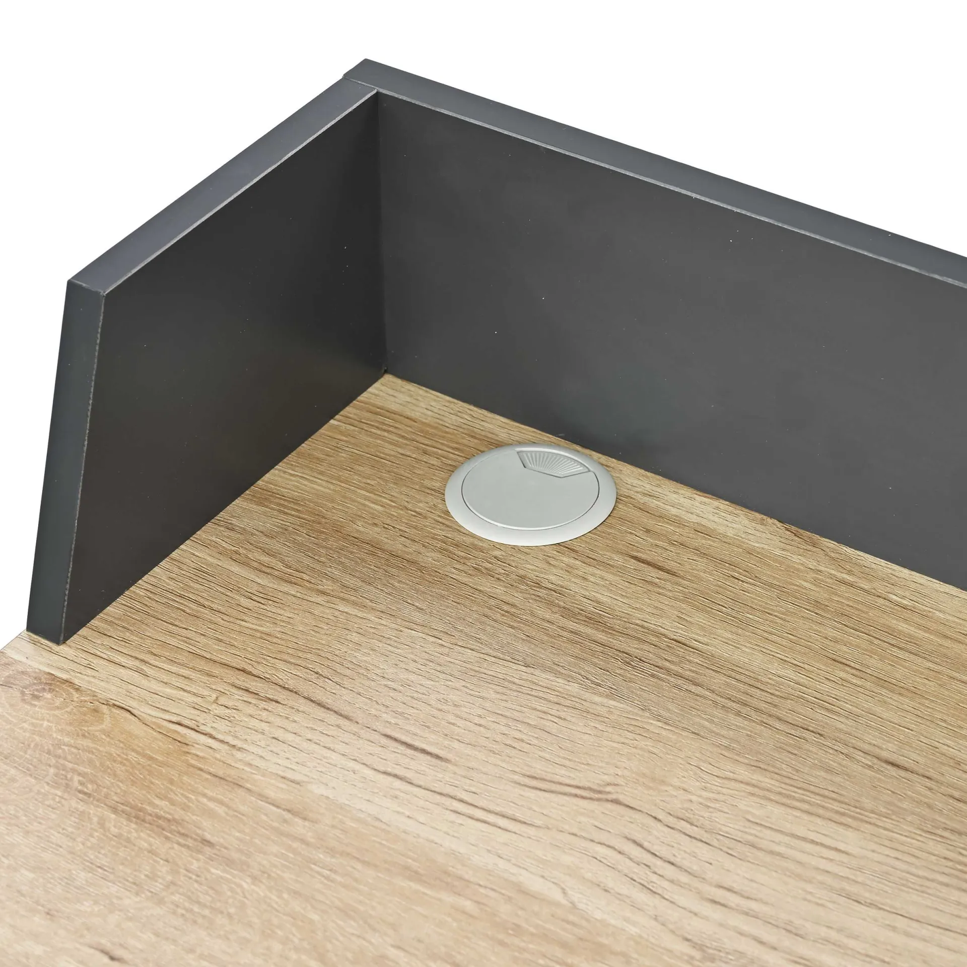 Kinder Emob Exclusive Carl Schreibtisch 120x48x78,5cm - Eiche Dekor/dunkelgrau