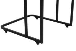 Emob Ce Metal Zigon Satztisch (3-teilig) | METALLRAHMEN | Walnuss, Schwarz