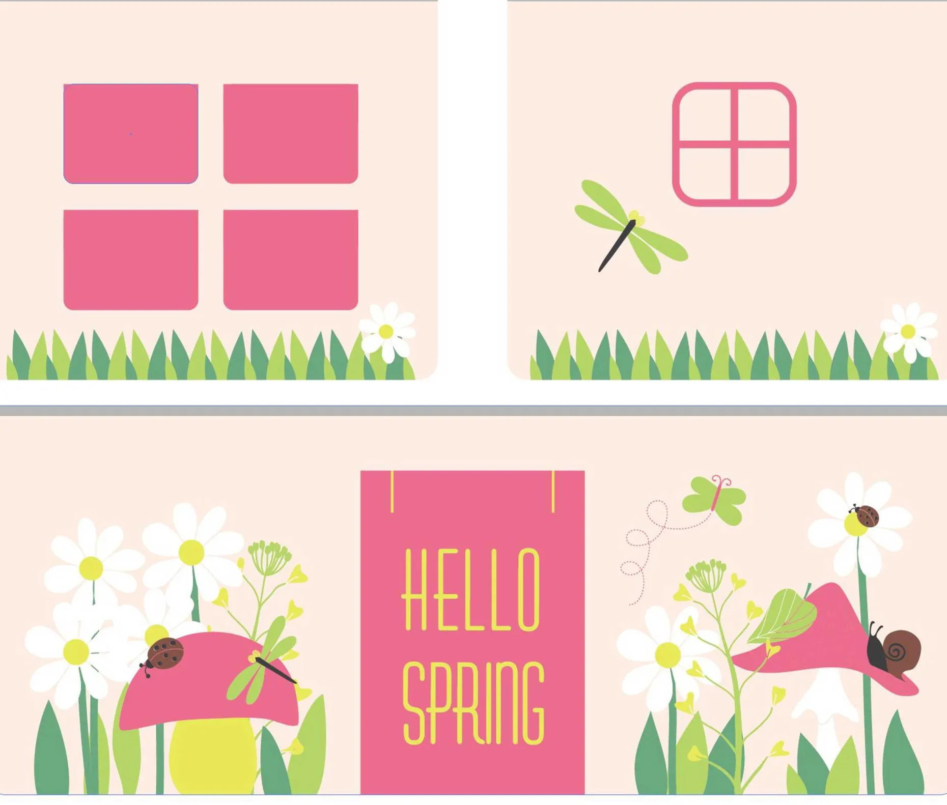 Charlotte Halbhochbett Kieferholz - Frühling