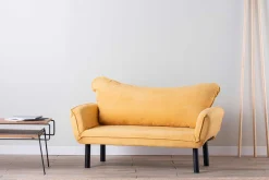 Emob Chatto 2-Sitzer-Schlafsofa | Metallrahmen | Senf