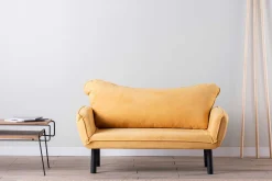 Emob Chatto 2-Sitzer-Schlafsofa | Metallrahmen | Senf