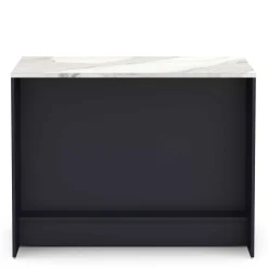 Chester Kücheninsel - 120x75x92cm - indigo/marmor