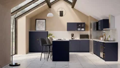Chester Wandschrank - 120x37x55cm - 2 Türen - indigo