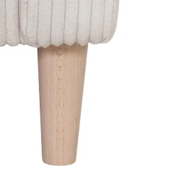 PGS Chip Ecksofa links - 192x137x82cm - gerippter Samt