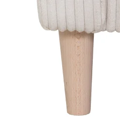 PGS Chip Ecksofa rechts - 192x137x82cm - gerippter Samt
