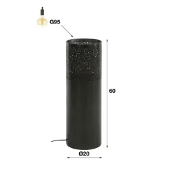 Emob Cindra Stehleuchte 60 cm- nickel
