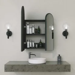 Classe Cabinet Badezimmerschrank | 100 % MDF | Schwarz