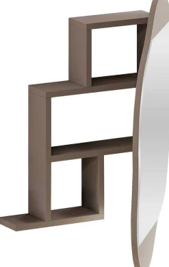 Cloud Badezimmerschrank | 100 % MELAMIN | Helles Mokka