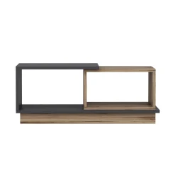 Emob Consept Couchtisch | 100 % MELAMIN | Anthrazit, Eiche
