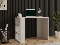 Emob Cool Schreibtisch | 100 % Melamin | Weiß