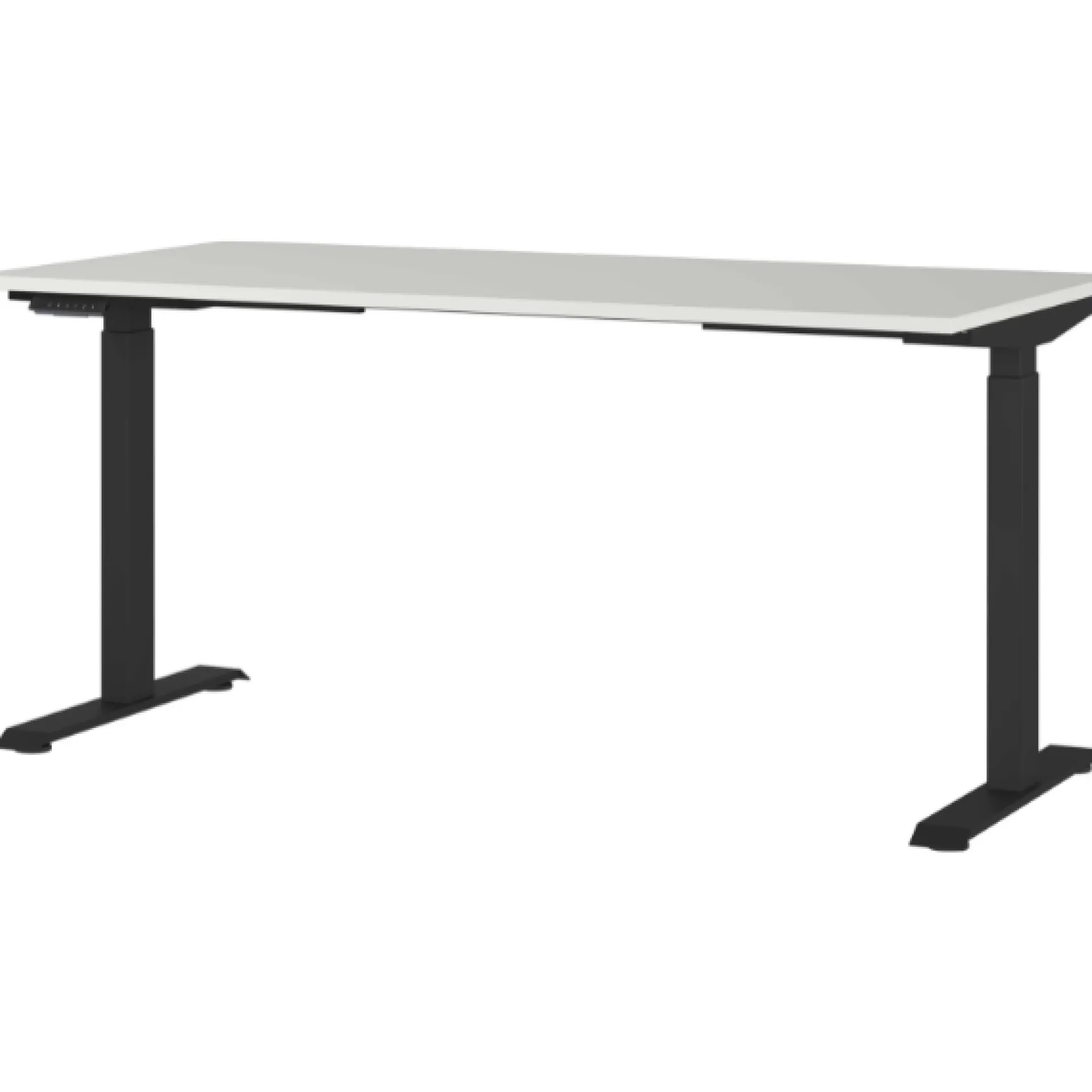 Germania Cornel Elektrisch verstellbarer Schreibtisch - 160x80x72cm - hellgrau/schwarz