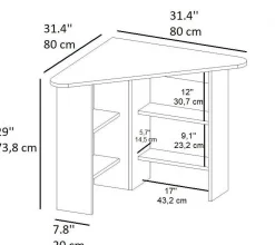 Kinder Emob Corner Schreibtisch | 100 % MELAMIN |