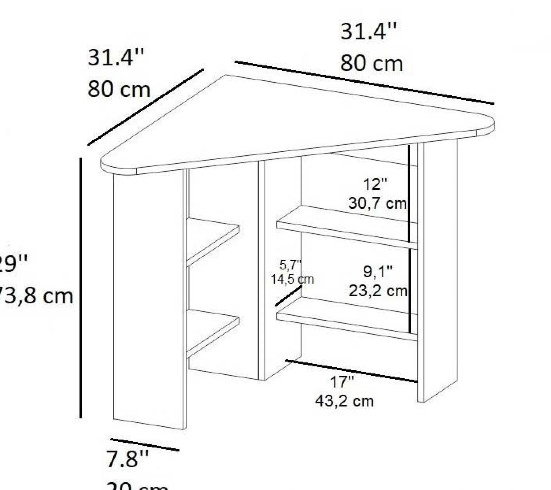 Kinder Emob Corner Schreibtisch | 100 % MELAMIN |