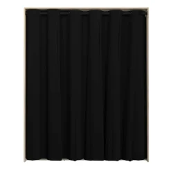 Cosy Offener Kleiderschrank - 161x50x200cm - mit Vorhang - Eiche/schwarz