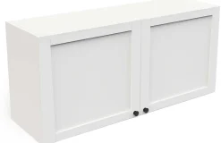 Cottage Oberschrank - 120x37x55cm - 2 Türen - weiß