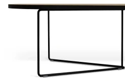 Temahome Couchtisch Adil 136cm - Eiche hell/schwarz