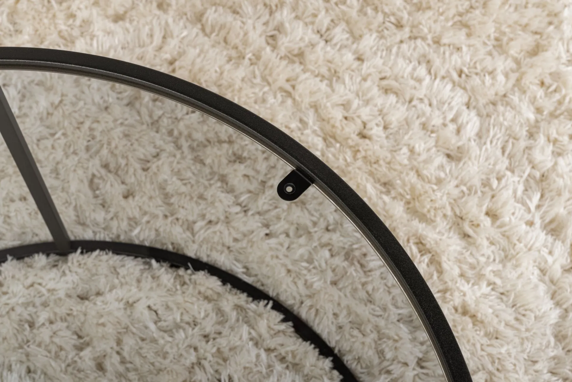 Emob Couchtisch Aurum - 100% TEMPERED GLASS - Schwarz - 43 x 80 x 80 cm