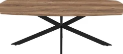 Rousseau Couchtisch Aziz - 130x70x42,5cm - Dänisches Oval - Mangoholz/Schwarz