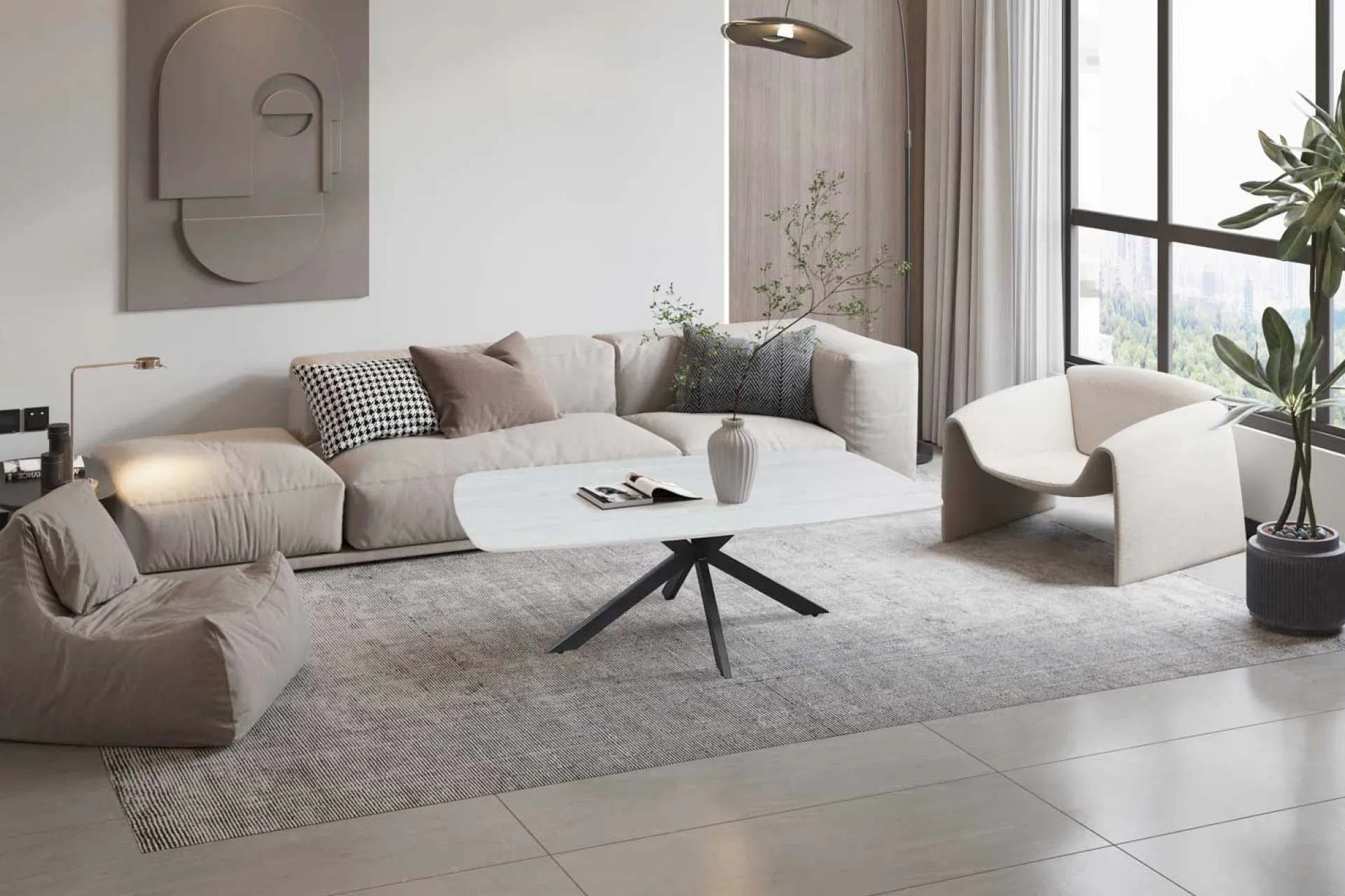 Rousseau Couchtisch Barock | 130 x 70 x 45 cm |