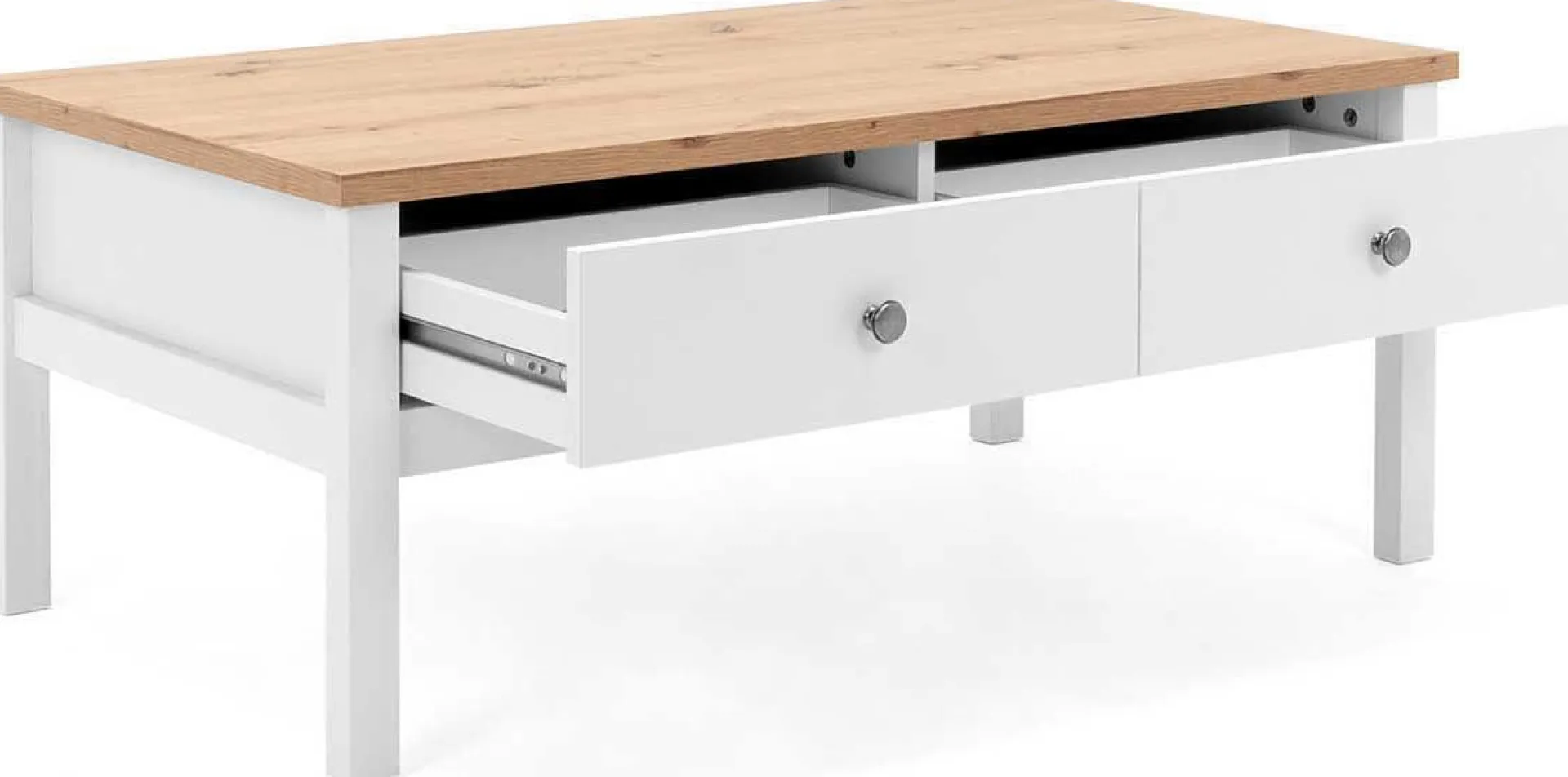 Finori Couchtisch Berge 100x55 mit 2 Schubladen - /Eiche