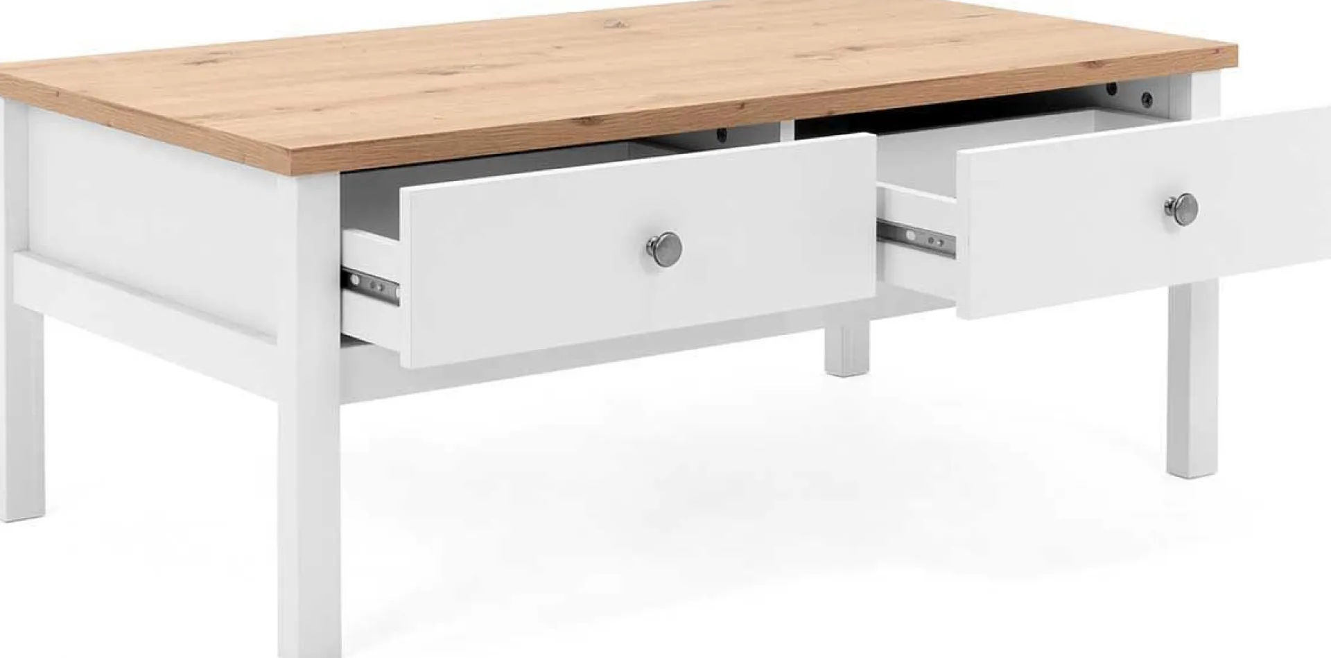 Finori Couchtisch Berge 100x55 mit 2 Schubladen - /Eiche