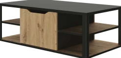 Gautier - Diagone Couchtisch Butch 110x60cm - Eiche Dekor/schwarz