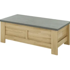 Gautier - Gami Couchtisch Candor mit Ablage - Eiche/Beton