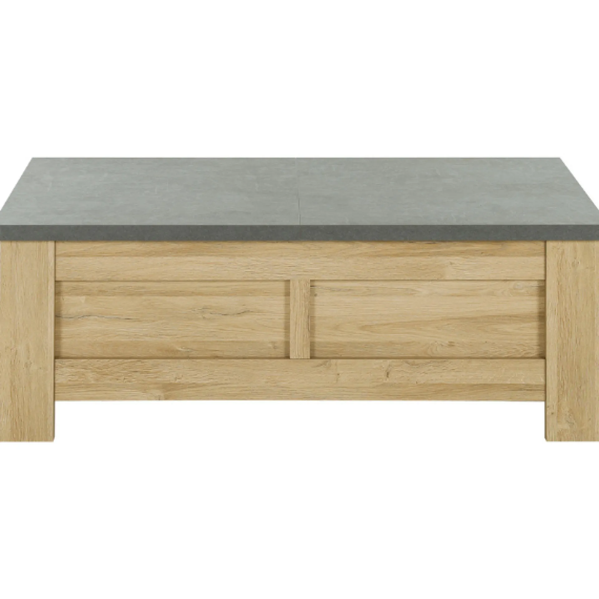 Gautier - Gami Couchtisch Candor mit Ablage - Eiche/Beton