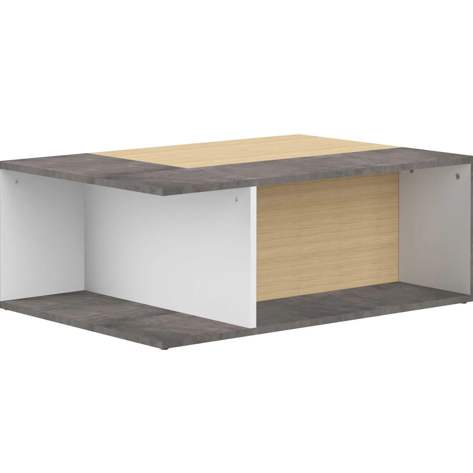 Symbiosis Couchtisch Cleo - Beton/Eiche